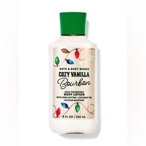Bath & Body Works Cozy Vanilla Bourbon Body Lotion - Green Cap - 8 fl oz ( New )